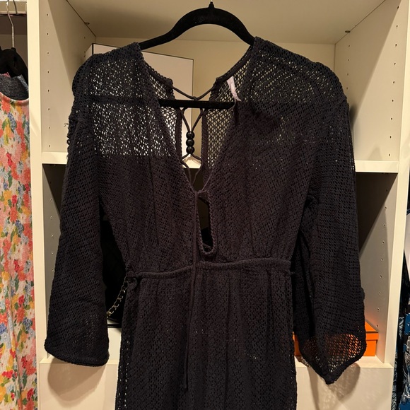 Anthropologie The Brea Swimsuit Cover Up Dress Black Knit, XXS - Picture 9 of 9